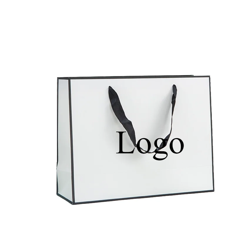 

Personalized Paper Packaging Bags Luxury Customized Gift Bags with Ribbon Custom Logo (Please Contact Us Before You Order)