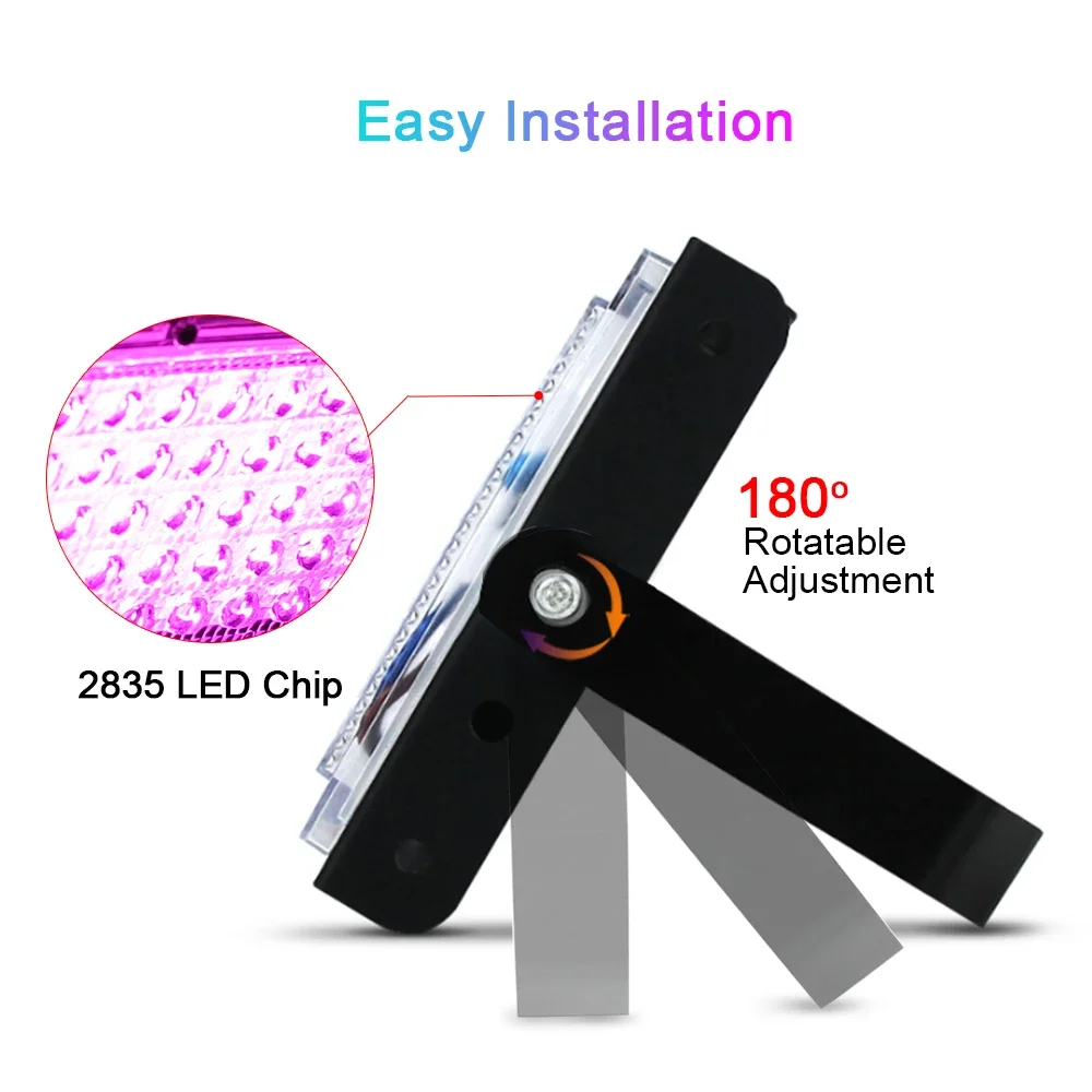 LED تنمو ضوء 50 واط 100 واط 150 واط التيار المتناوب 220 فولت فيتو مصباح الطيف الكامل LED الكاشف النباتات الداخلية المائية الدفيئة النمو الإضاءة