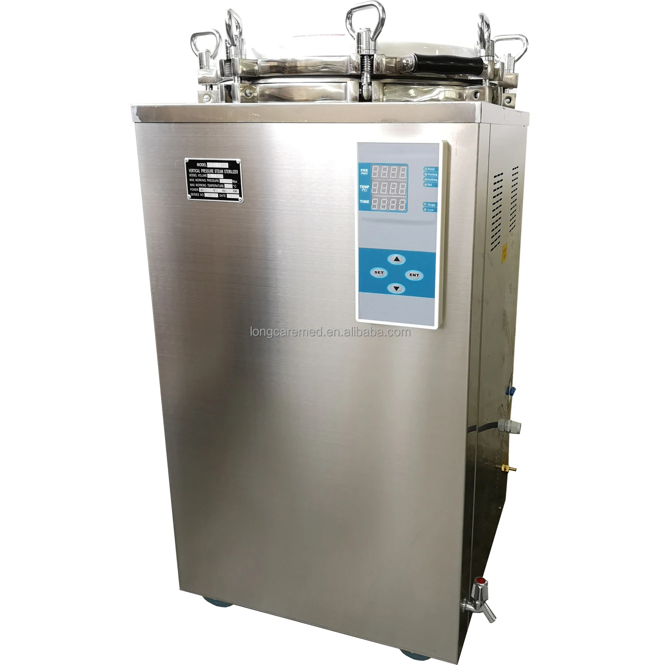 

use 75L Automatic Vertical Pressure Steam Sterilizer autoclave machine for hospital objects sterilization