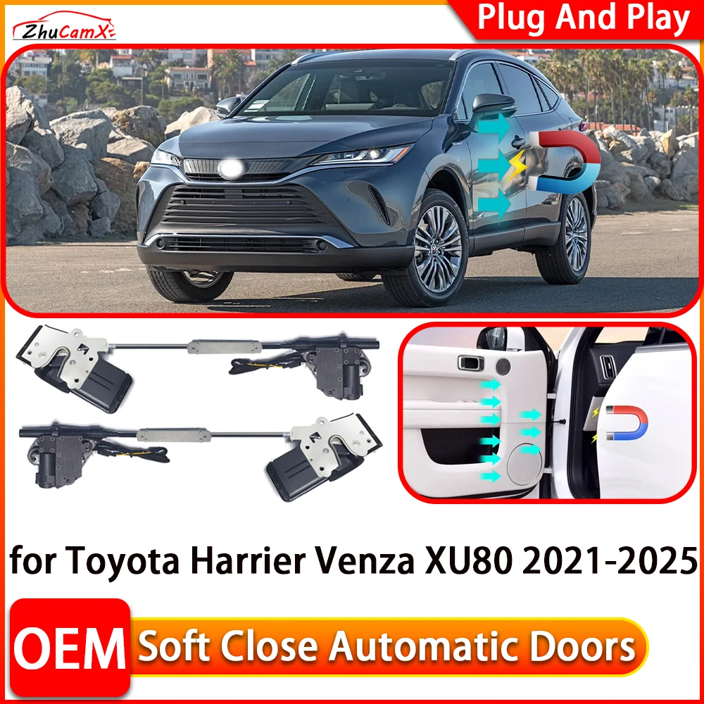 

for Toyota Harrier Venza XU80 2021-2025 Car Automatic Electric Soft Close Door Closer Power Closing Door Comfort Closing System