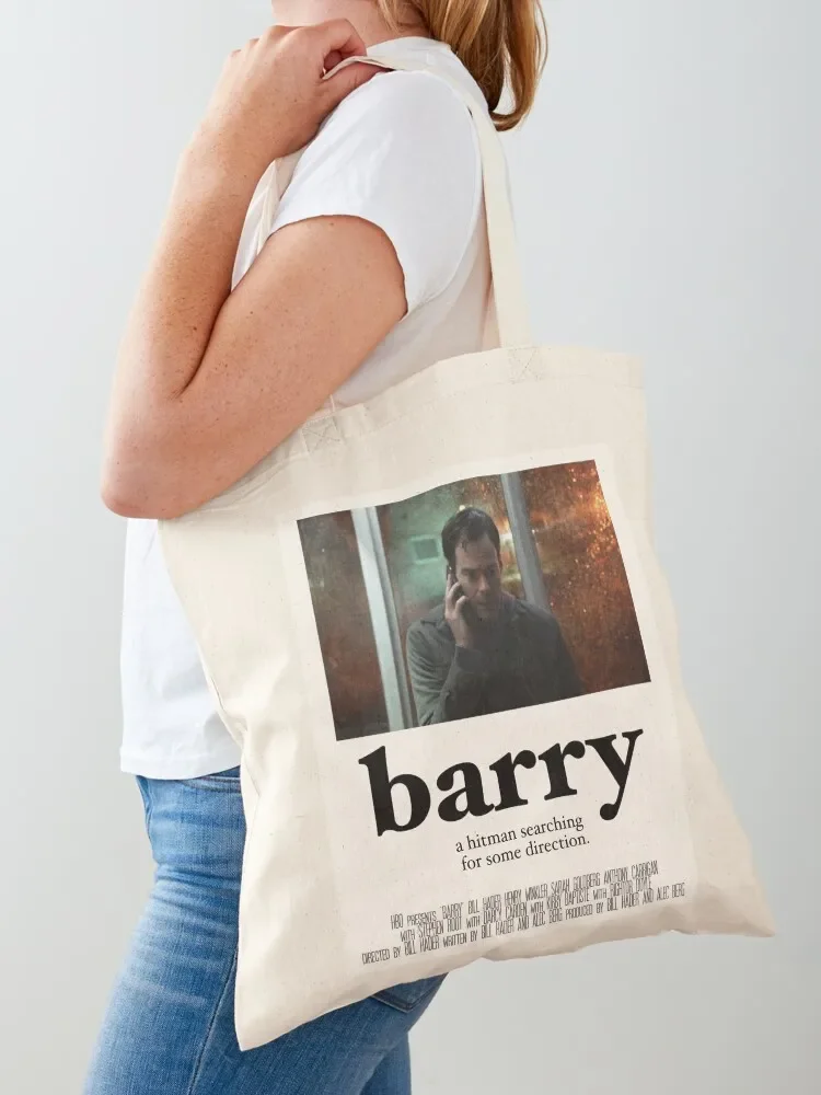 BARRY Indie Movie Style Poster Minimalist Tote Bag Large bags for women shopping bag tote bags men shopping trolley bag