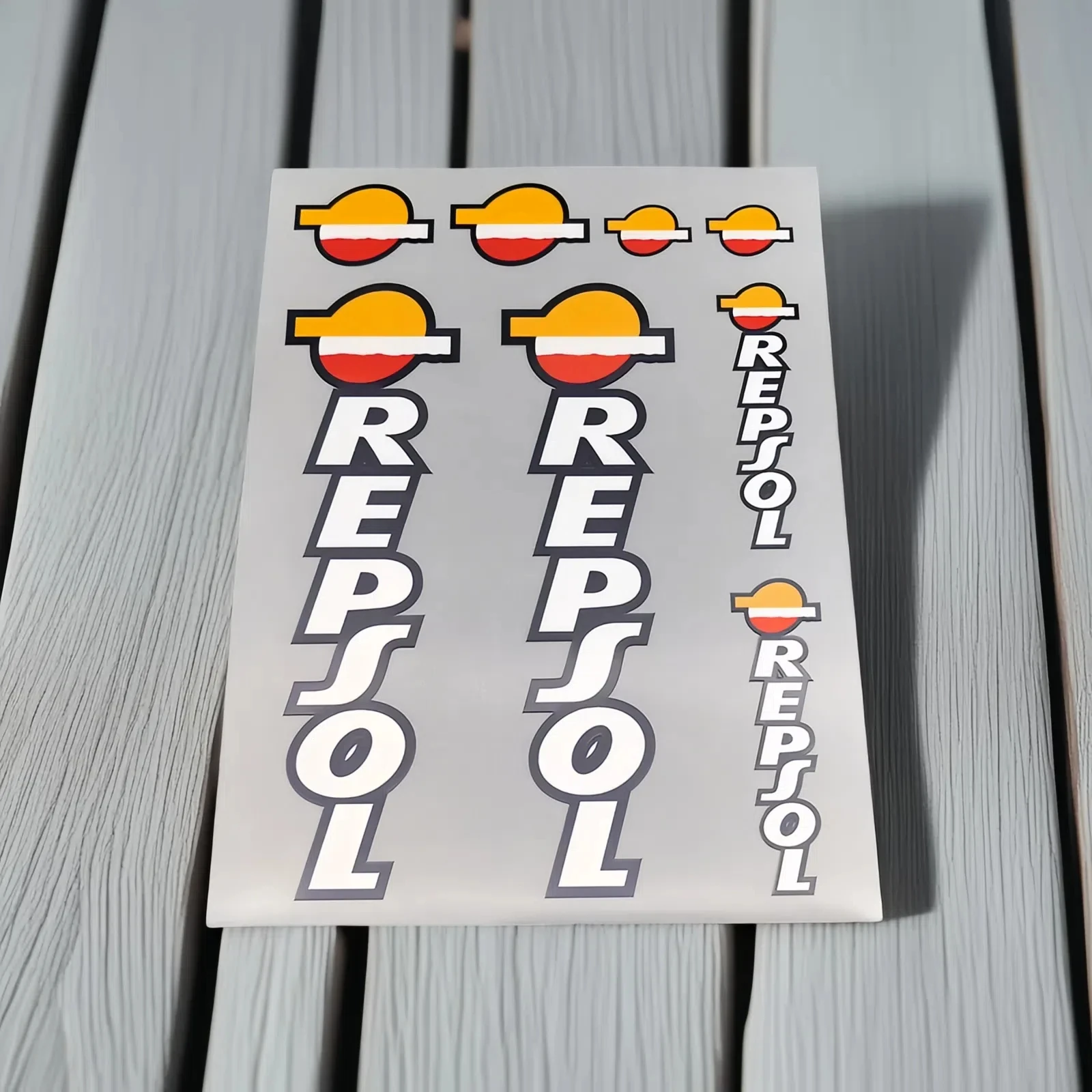 

8Pcs Reflective Waterproof Repsol Motor Oil Motorcycle Stickers Fork Decals Set