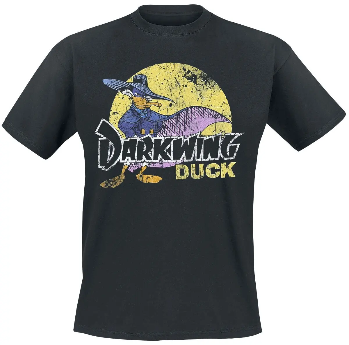

A Duck Night Rises _ Darkwing Duck T-Shirt Pattern Print Summer Luxury Brand Cotton Men's and Women's T-shirt Short Sleeve