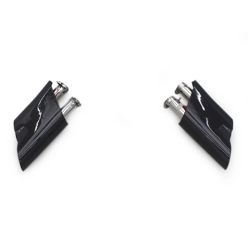 

OBM Universal LED Exhaust Tips For Mercedes-Benz G500/G550/G63 W463A/W464 Carbon Fiber Dual Pipes With Red/ Blue Light