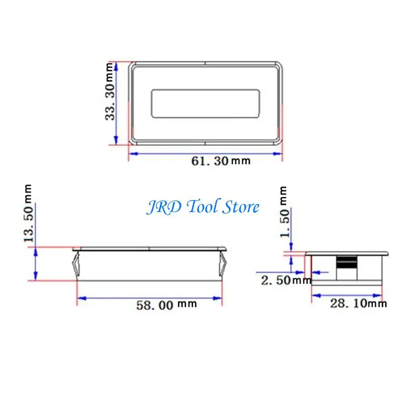 A2UD 8V-70V LED Display Voltmeter Mini Meter Battery Power Percentage Tester
