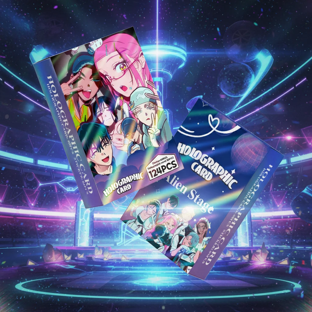 124PCS Korean Manga Alien Stage Photo Cards Set Collectible LOMO Card - Luka Hyuna Ivan with Bonus Stickers image 4
