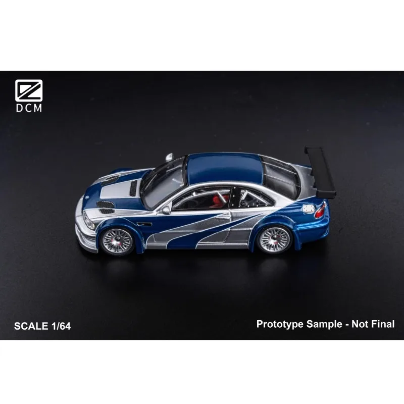 DCM 1:64 BMW M3 E46 Need for Speed model samochodu ze stopu, dekoracja pokoju chłopca, ozdoba kolekcjonerska dla dorosłych.