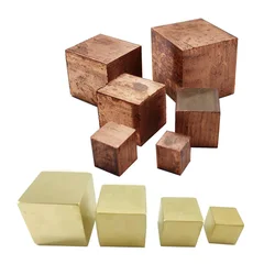 Copper/Brass Cube 10mm 20mm 25mm 30mm 40mm 50mm 60mm