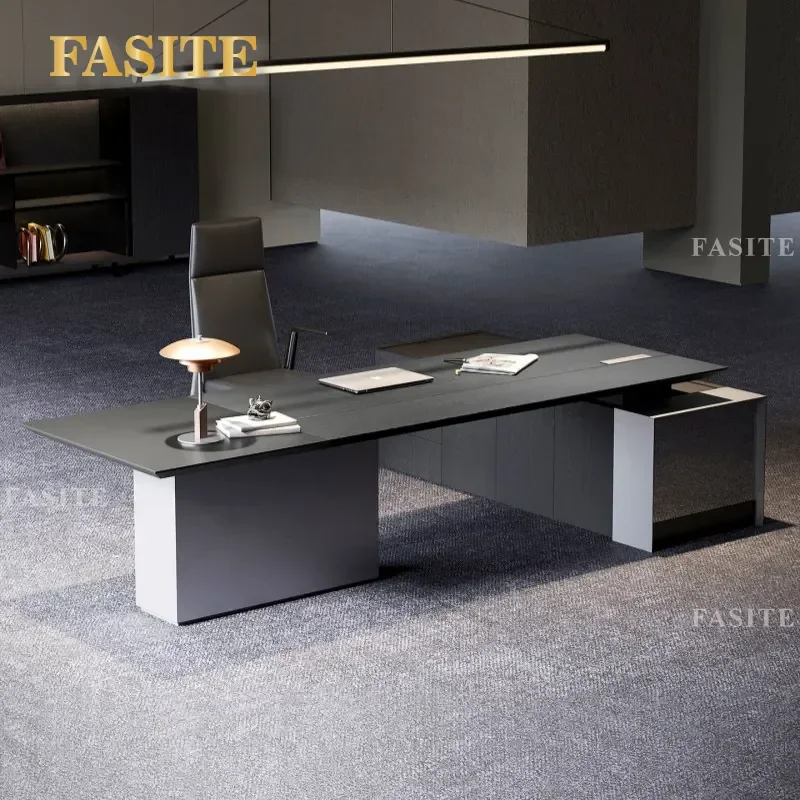 For Modern Office Executive Desk Large German Style Lifting   Minimalist President Workstation Combination Design