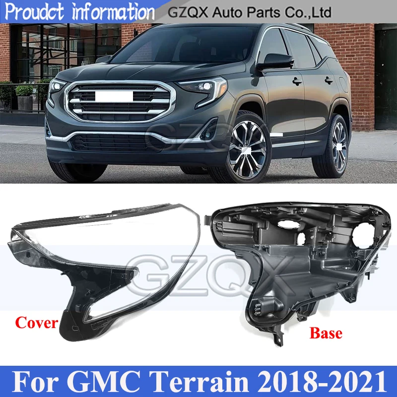 

CAPQX Headlight Base Cover Back Lid For GMC TERRAIN 2018-2021 Head Lamp Back House Rear Shell Headlight Cover Shell Lid