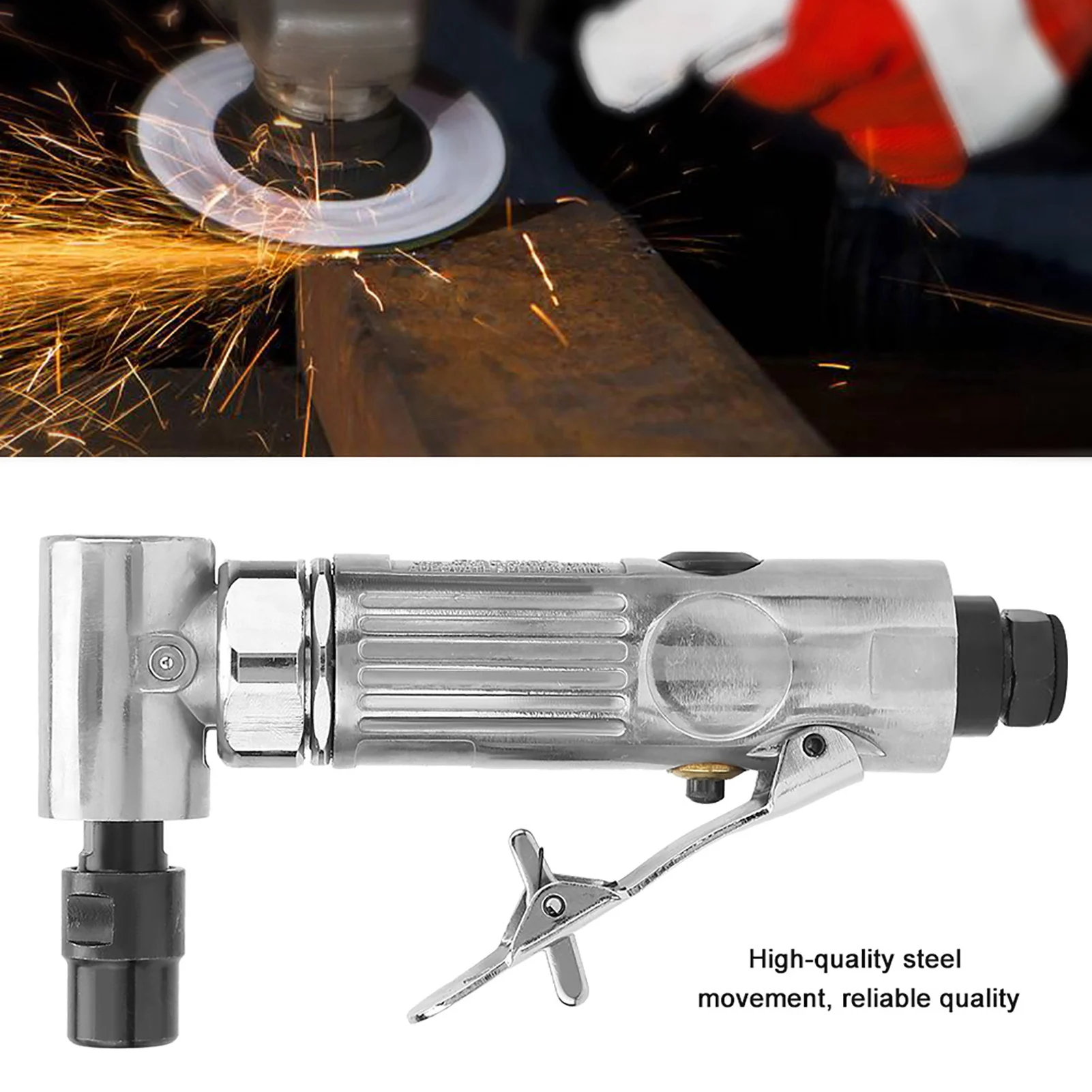 Air Compressor Die Grinder Industrial Grade 90 Degrees Bending Pneumatic Die Grinder with 2inch Grinding Disc BSP