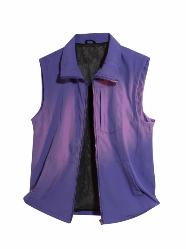 

2025 New Men's Loose Versatile Workwear Sle Svel Jaet Casual Functional oulder Strap Vest Summer Regular Fit Zipper