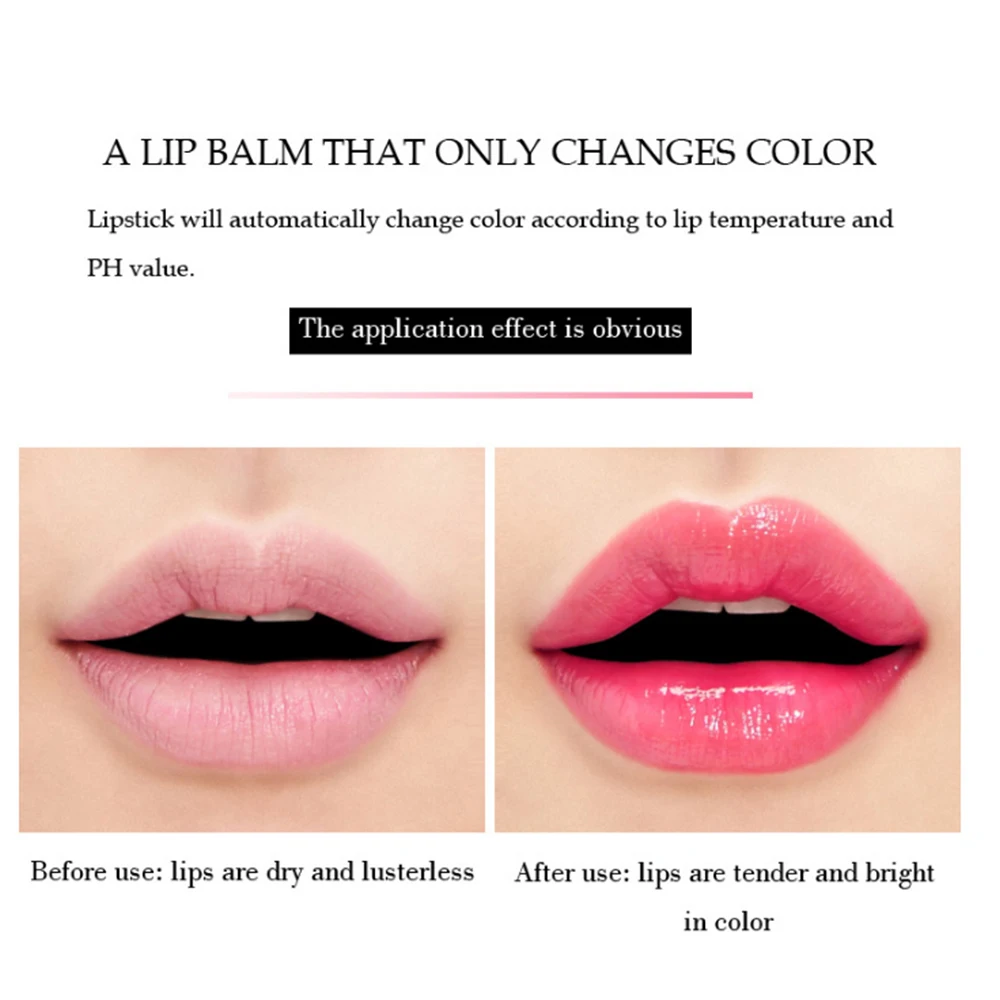 99% Aloe Vera Temperature Color Change Lipstick Moistourizing Lip Natural Temperature Change Color Lasting Jelly Lip Balm