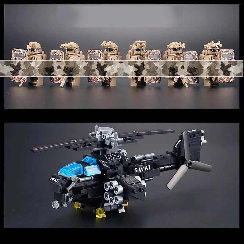 Zestaw figurek Adventure Team - Taktyczne misje dla chłopców od 8 lat, prezent do odgrywania ról z akcją bitewną, z wyposażeniem i akcesoriami