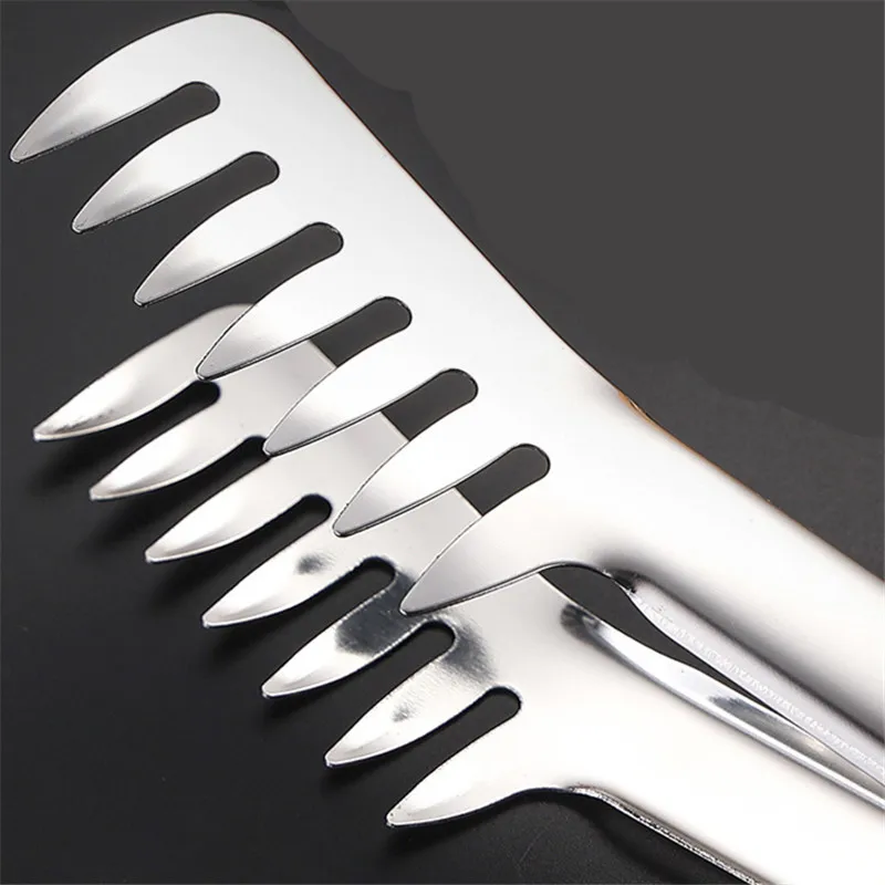 Barbecue Tongs Spaghetti Fork Pasta Kitchen Tools Multifunctional Stainless Steel Food Clip