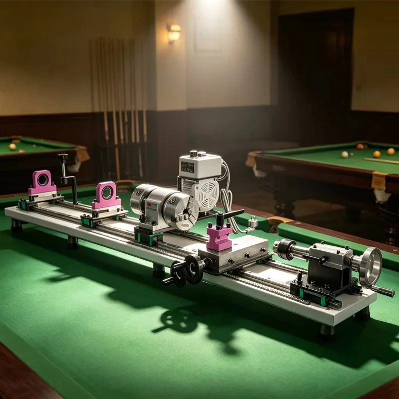 New Model 550W FS-7075G Horizontal Billiard Pool Cue Repair & Snooker Machine for Personal Workshop Use