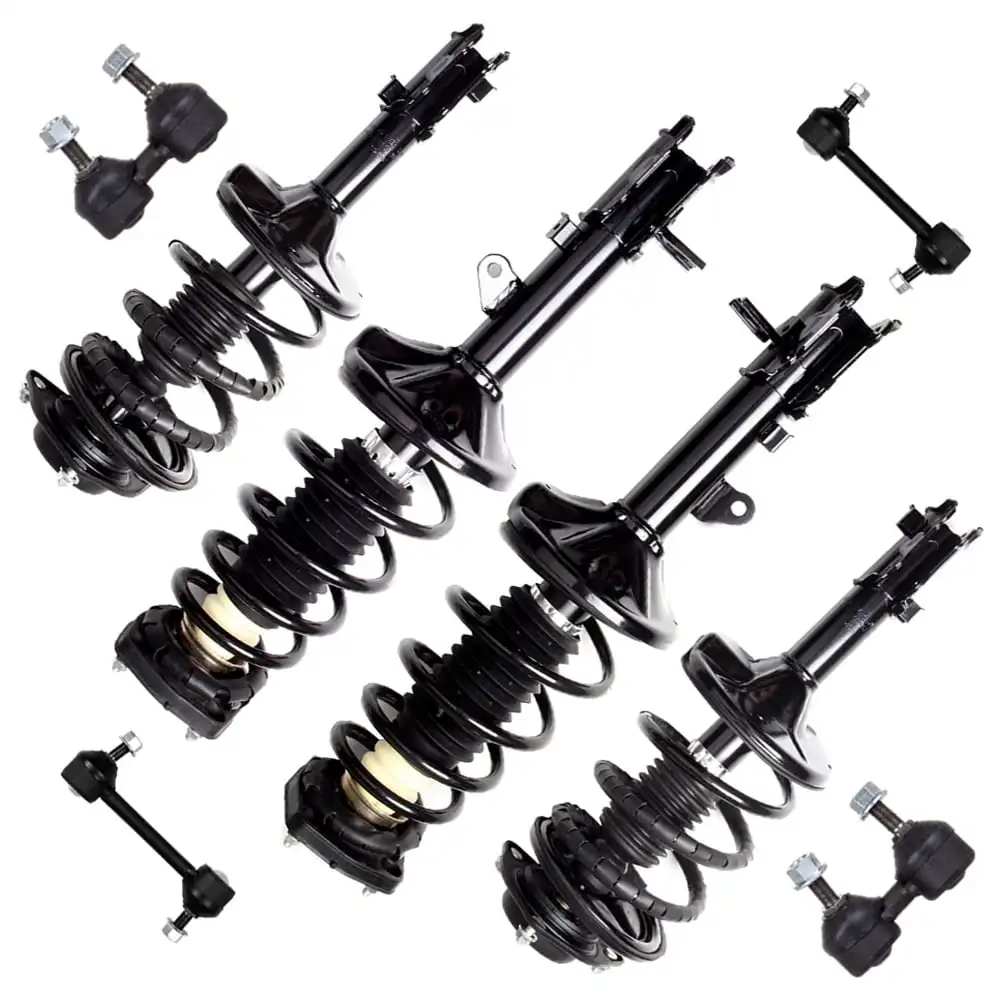 

Complete Suspension Kit Fits 2000 2001 2002 2003 2004 2005 2006 for Hyundai Elantra Includes Front and Rear pair Strut Spring As