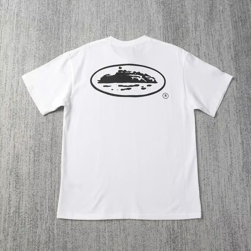 2025 Summer New Small Boat Printed Short Sleeve T-shirt Loose Round Neck Breathable Half Sleeve Casual Fashion Brand image 2