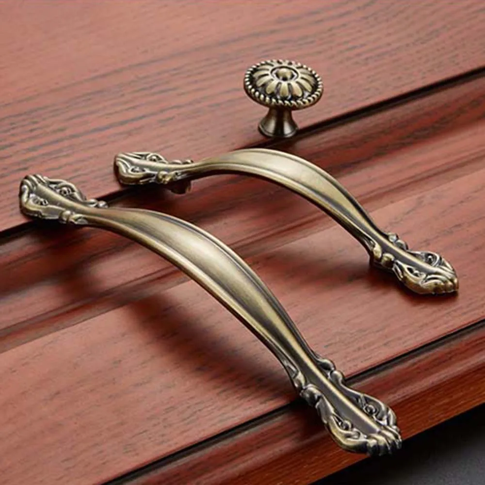 Vintage 1 Pcs Dresser Cabinet Cupboard Door Knobs Furniture Hardware Pull handles Drawer Handles