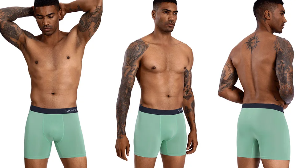 5 stücke Neue Männer Höschen Polyester Boxer Unterwäsche Mann Pack Unterhose Herren Marke Sexy Homme Boxer Shorts Männlichen Eis Seide badehose – Detail 10
