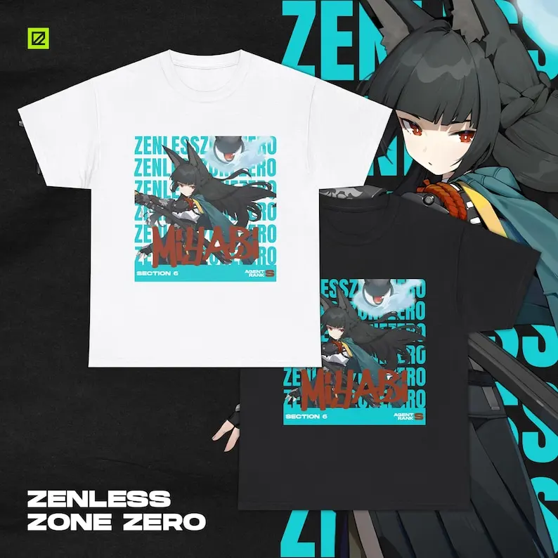 Miyabi Themed Streetwear Shirt, Zenless Zone Zero, ZZZ, Otaku, Unisex tee, Anime,