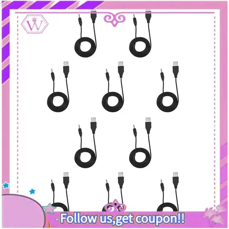 10X USB To 3.5Mm Barrel Jack 5V DC Power Cable
