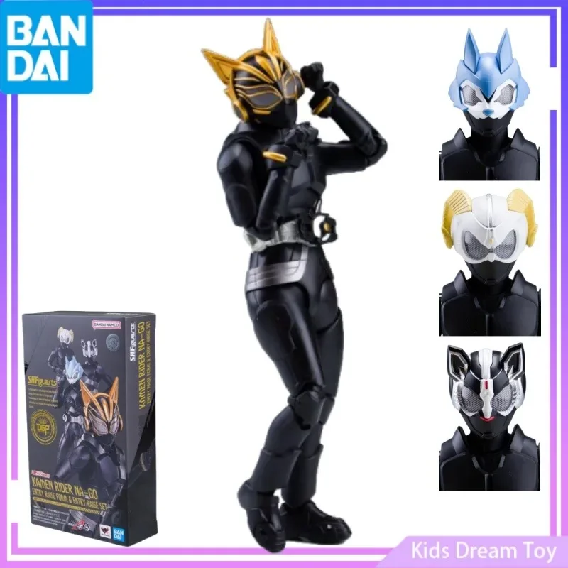 Bandai w magazynie Oryginalny zestaw S.H.Figuarts Anime Kamen Rider Na-Go ENTRY RAISE FORM&ENTRY RAISE Figurki kolekcjonerskie Zabawki