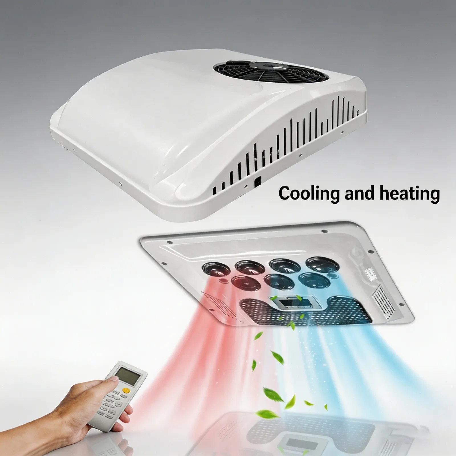 Treeligo 12V 24V RV Roof Air Conditioner Cooling Rooftop Electric Automotive Low Noise Camper Climate Control System
