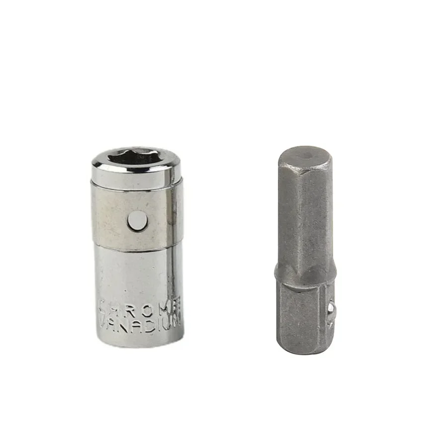 2pcs Socket Adapter Converter/Impact Drill Socket 1/4 Hex Shank To Square Driver Tool/25mm Quick Change Hand Tool Accessories