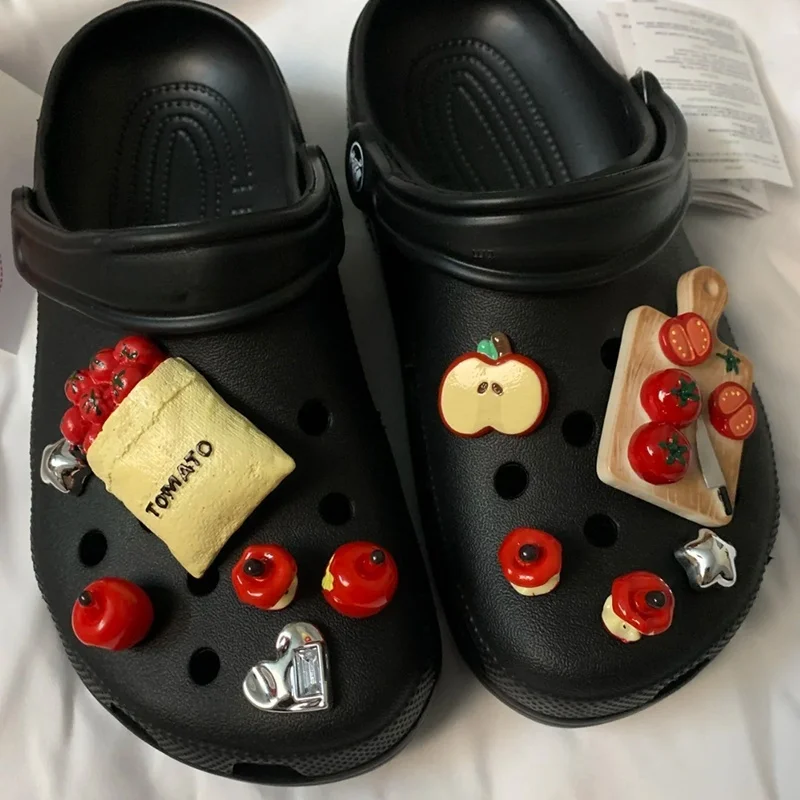 Cute And Fresh Creative Shoes Charms Abs Faux Fruit For Shoe Decoration Perfect Birthday Gift Or Accessory For Fashionable