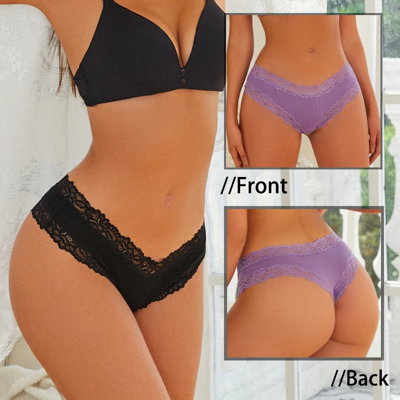 Perspective Lace Panties for Women Sexy Low Rise Brazilian Panties Female Breathable G-String Underwear Soft Intimates Lingerie