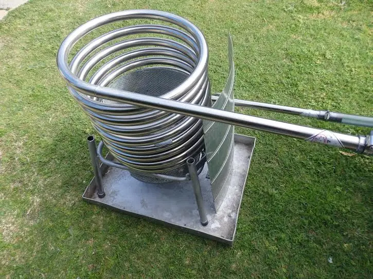304SS Coil Heat Exchanger for Wood Fried Hot Tub | DIY Dutch Bath Heater 304 Stainless Steel