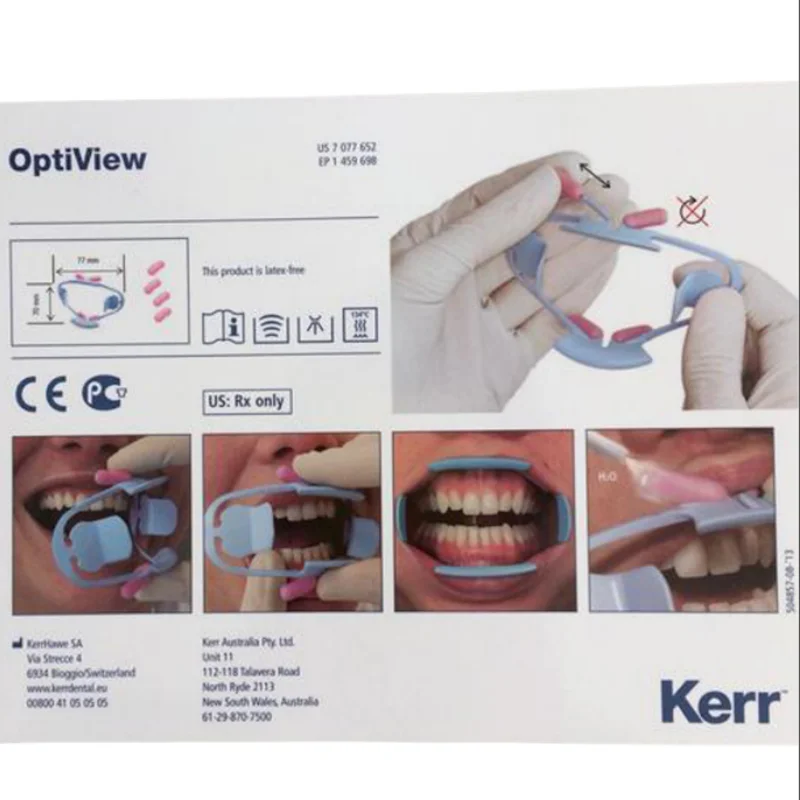 Kerr 2 Pcs/Box Dental Kerr HAWE OptiView Lip and cheek Retractor Standard Original Orthodontic Tools Dentistry Materials