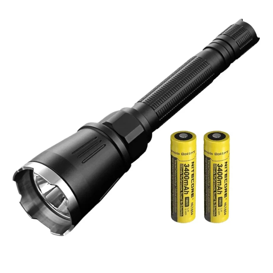 JETBeam BC40 Tactical Flashlight High-Powered Torch Lighter 2930LM and 347M Beam Throw,by NITECORE 3400mAh Battery for Hunting