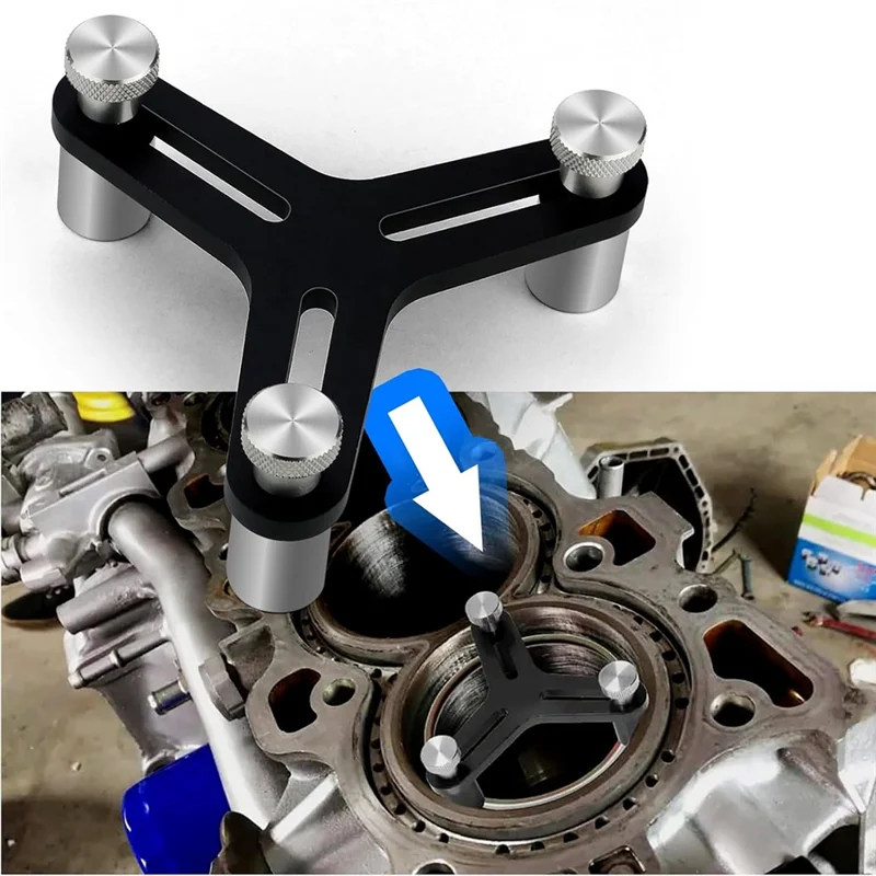 

Универсальный инструмент для разветвления поршневых колец с торцевым зазором, диаметр 2-5 дюймов, алюминиевый инструмент для поршневых колец двигателя