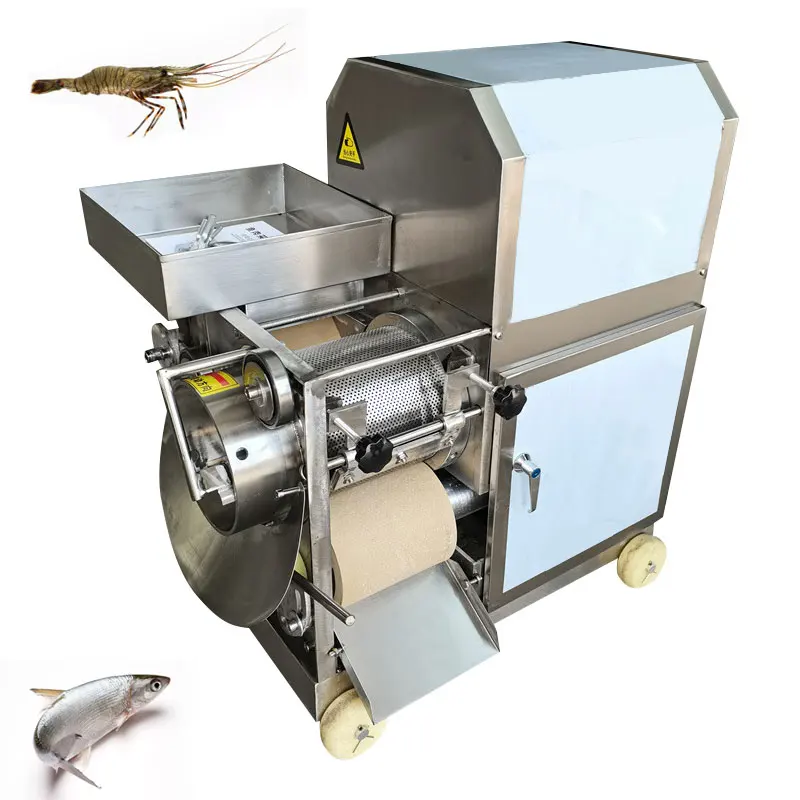 Commercial automatic shrimp shell milkfish separator, bone remover, fish bone removal crab meat fish film remover
