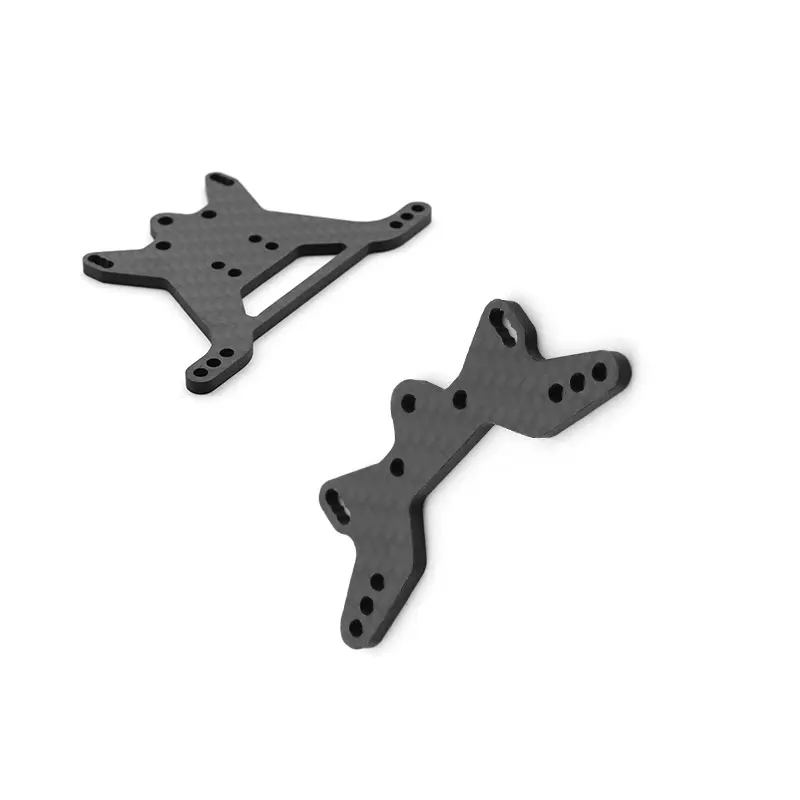 Carbon Fiber Front and Rear Shock Tower Plate for Tamiya TT-02B TT02B 1/10 RC Car Upgrade Parts Accessories