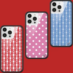 Wildflower 3D LOVE Pattern fabric Phone Case for iPhone 15 14 13 12 16 17 Pro Max Plus Air 14pro 17pro WF Metal Logo Cover