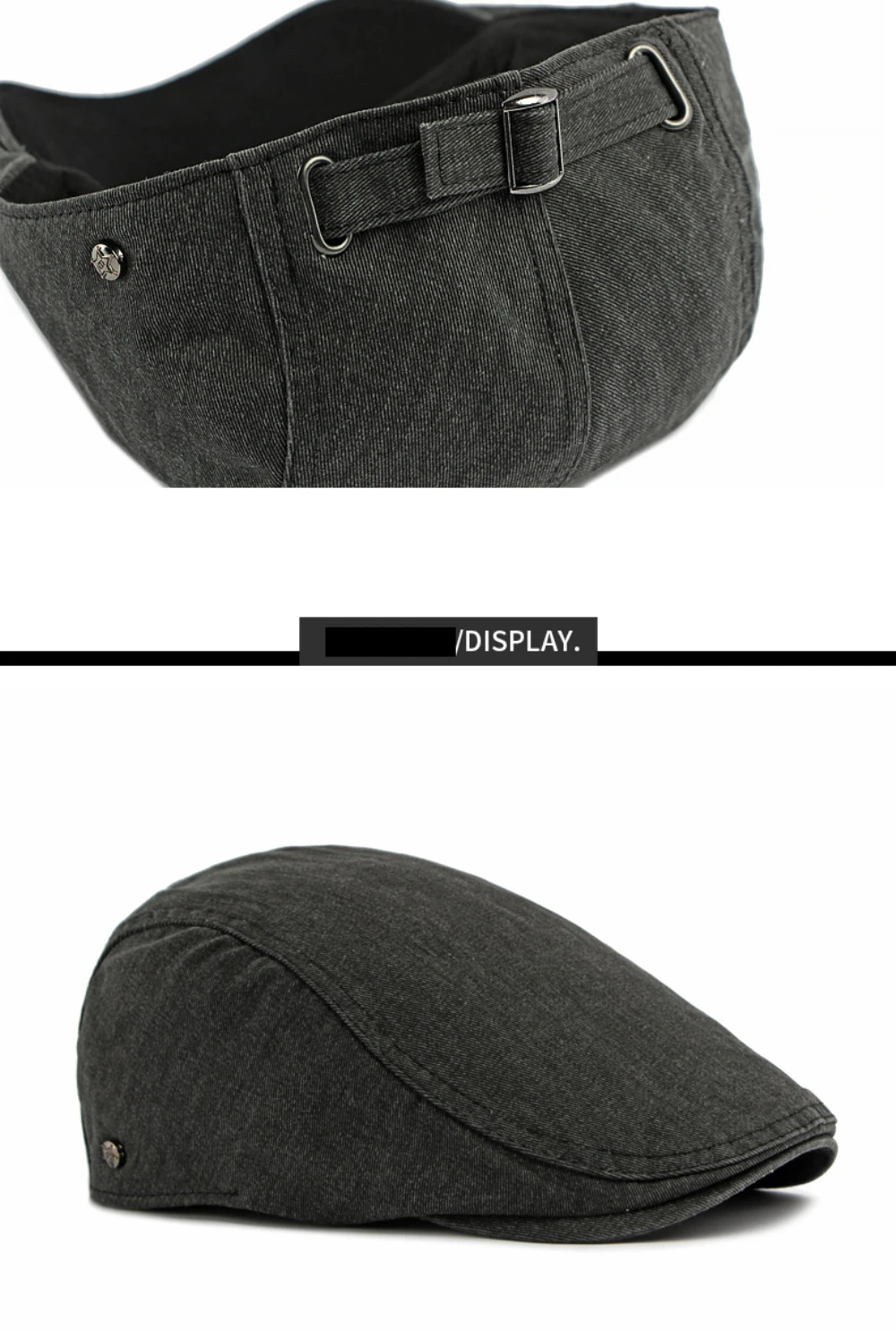 HT5097 Herren- und Damen-Baskenmützen Retro 100% Gewaschene Baumwolle Baskenmütze Unisex Ivy Flat Cap Einfarbig Schlicht Frühling Sommer Herbst Baskenmütze – Detail 6