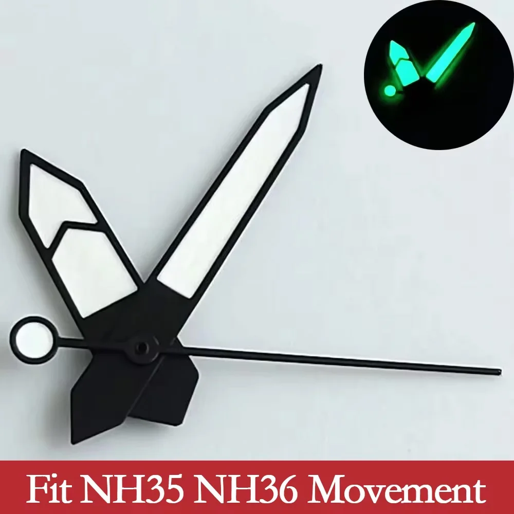 NH35 Needle Watch accessories watch pointer NH36 hands pointer green super luminous suitable for NH35/NH36/NH38/NH70 movement
