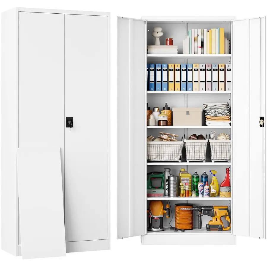 White Metal Storage…