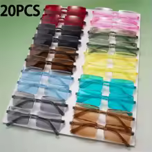 20 PCS Retro Sunglasses Women Brand Designer