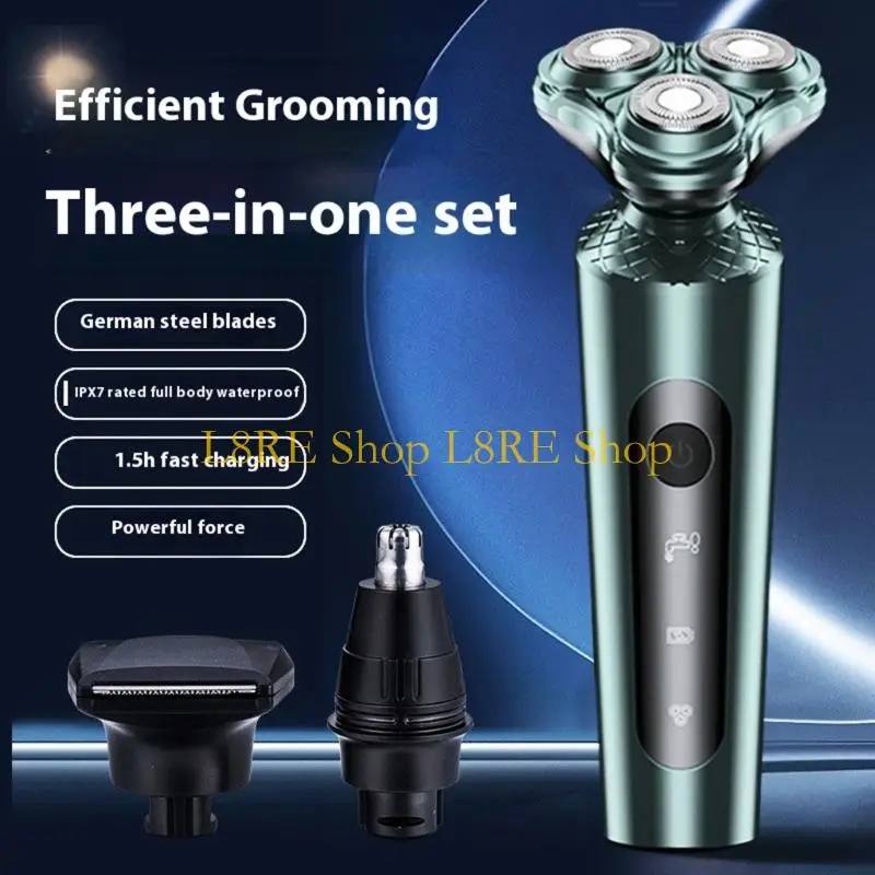 L8re Small Men Electric Raver USB wiederaufladbare Reise Trimmer Elektrischer Bart Rasierer