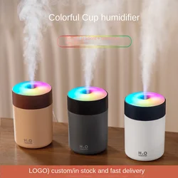 Umidificador Mudo Colorido com Luzes Noturnas, Pequeno Mini Difusor de Aroma para Quarto do Carro e Casa, 2 Pacotes