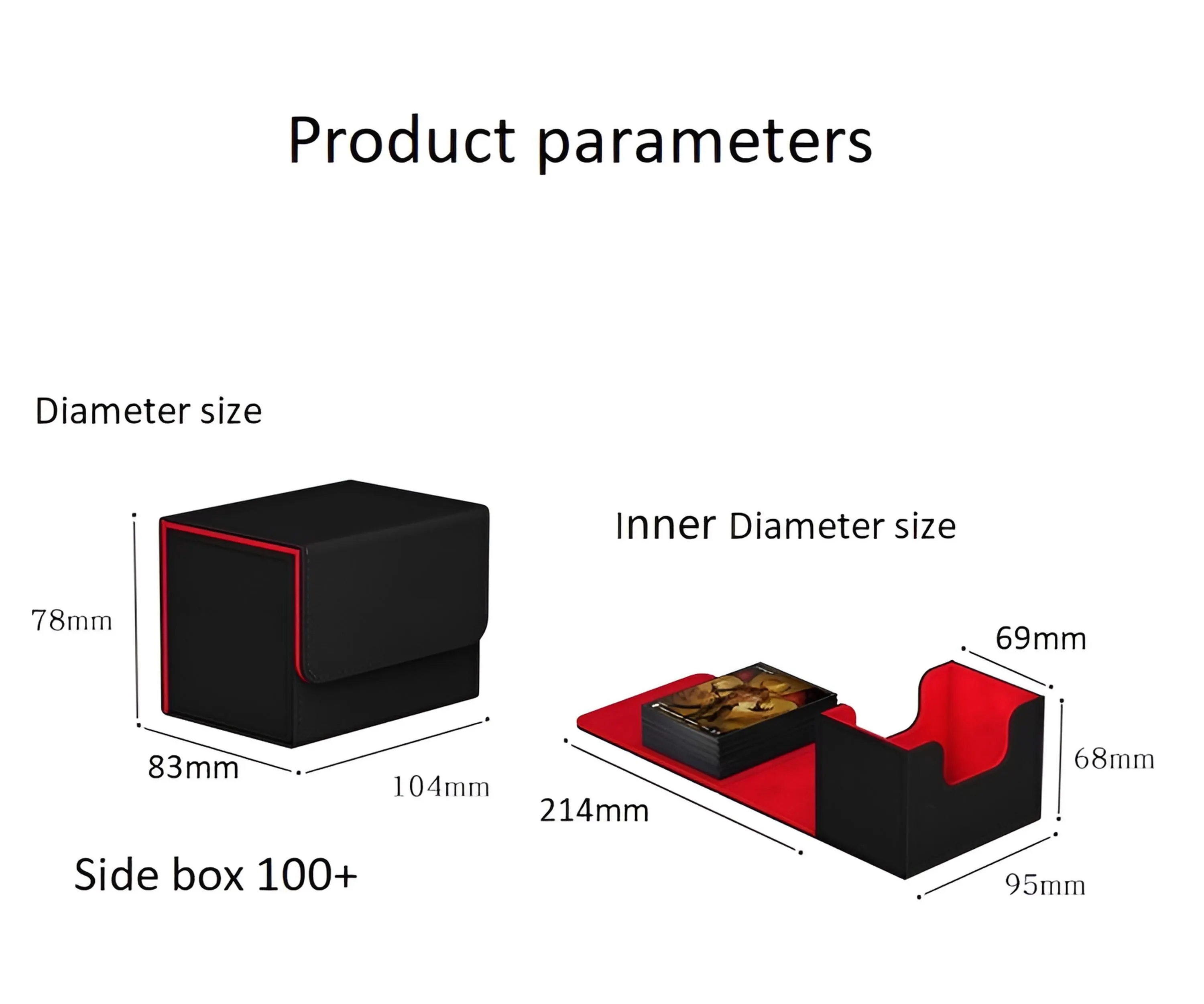 رفرف الجانب إدراج بطاقة جمع صندوق لعبة الطرفية صندوق بطاقات سحري العناصر المنزلية الصغيرة صندوق تخزين منظم سطح المكتب