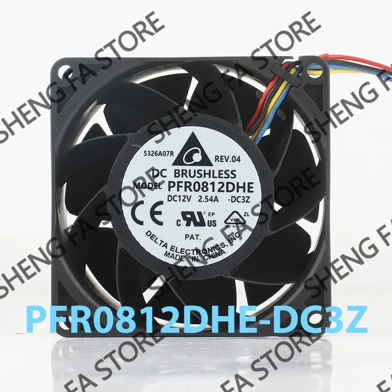 AC EC 8038 80X80X38MM 8CM Force Large air Volume Power boost PWM Server New Delta 5V 24V 48V DC 12V 2.54A PFR0812DHE Cooling Fan