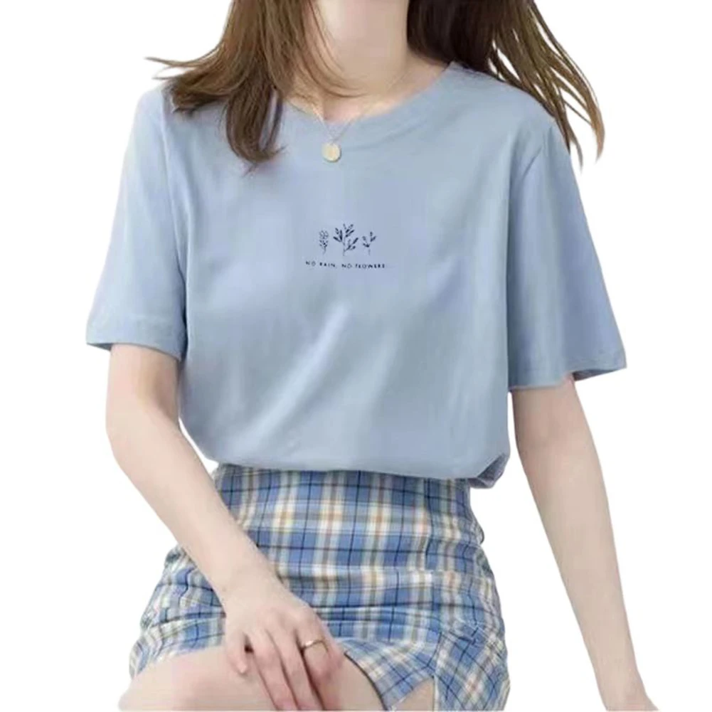 Polyester Blouse Women\'s Loose Top Daily Wear Polyester Fabric Regular Length Moderate Elasticity Suitable For All Seasons