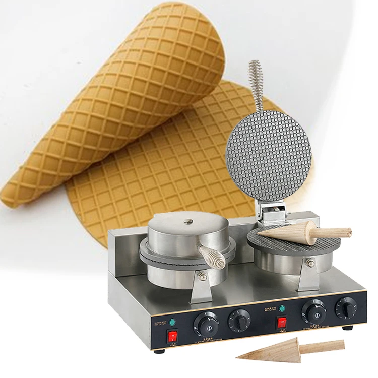 Commercial Cone Waffle Maker  Mini Waffles Cones Bakers Wuafleras Ice Cream Cone  Machines