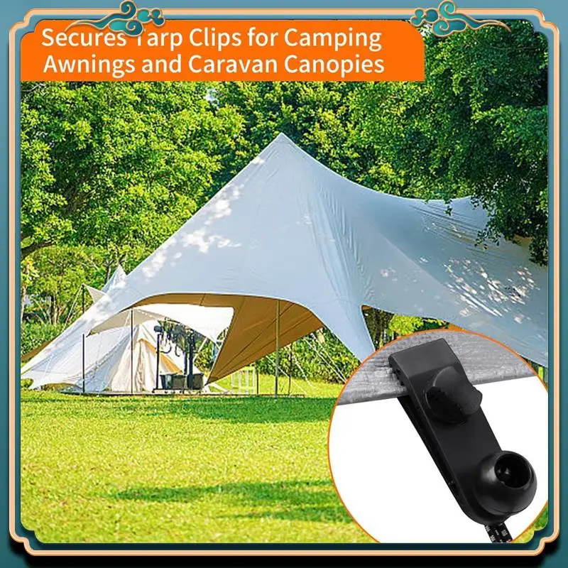 أحدث مشابك قماش القنب شديدة التحمل، 20 حزمة من مشابك قماش القنب، مشابك قماش للتظليل، مشابك غطاء مظلة حمام السباحة، مشابك حبال بنجي #2