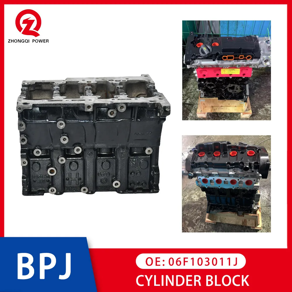 Car Motor BPJ Engine Cylinder Block Automobile Engine Assembly Parts 06F103011J Auto Replacement Parts